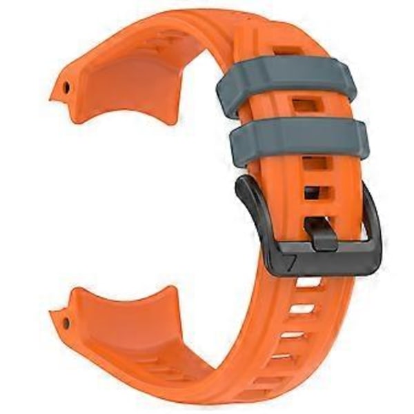 Til Garmin Instinct 3 45mm Urrem 22mm Silikone Udskiftningsrem Orange + Twilight Blue