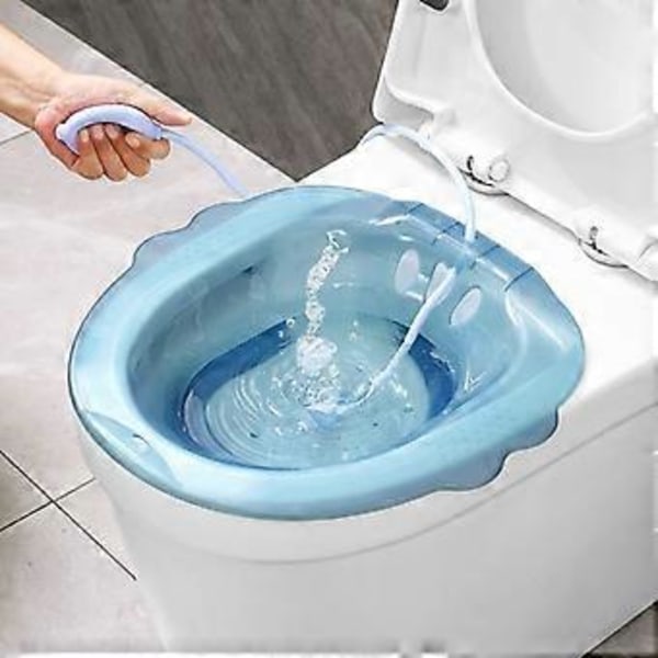 Transparent bidet bekken for barsel, pleie, eldre, gravide kvinner, rumpevask, toalett-fumigeringsbekken