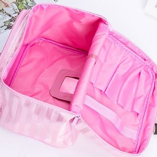 Large Capacity Toiletry Bag - Portable - Cosmetic Bag - Zipper -