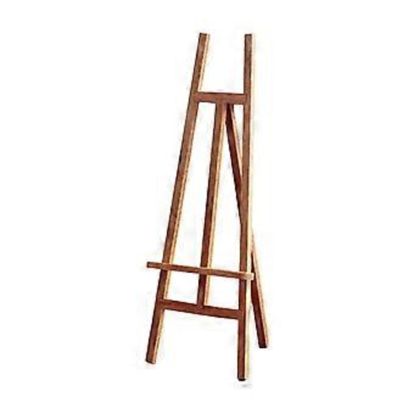 Puinen maalausteline, miniatyyri nukkekodin tarvikkeet, näyttöteline kolmijalka, tarvikesimulaatiolelu, parveke 1/12 nukkekodin miniatyyriteline (tyyli B)