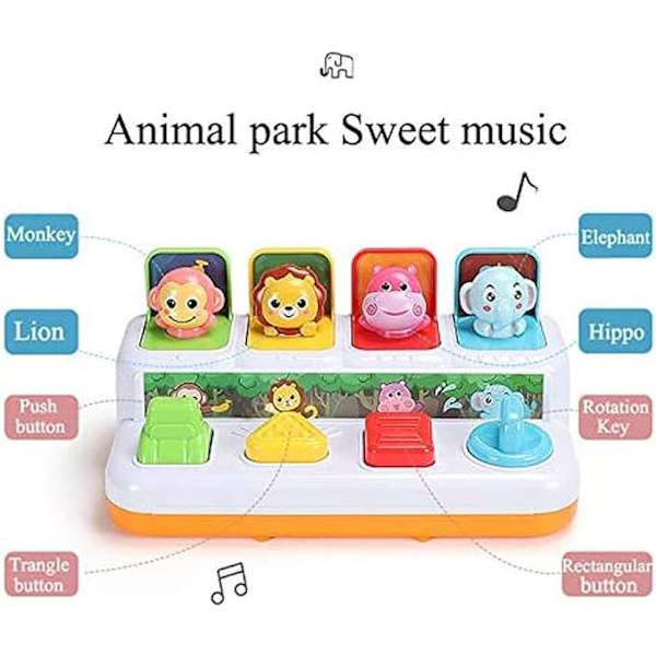 Animal Park Interaktiv Pop Up Musik Legetøj, Up- Early Education Act