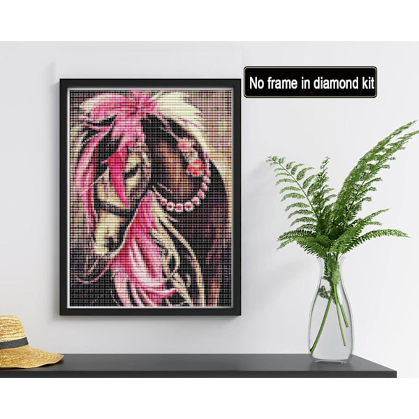 5D timanttimaalaus Hevonen (30x40cm) Unelma-amuletit, DIY timanttimaalaus