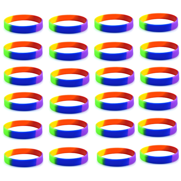 Flerfärgade Gummiarmband - Set om 24, Barnarmband