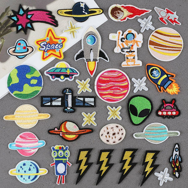 35 stk. Rose Patch Sticker Applique Sy-på Badges Overførsler Jern-