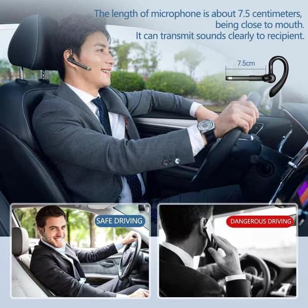 Bluetooth-headset Én øretelefon til mobiltelefoner trådløs