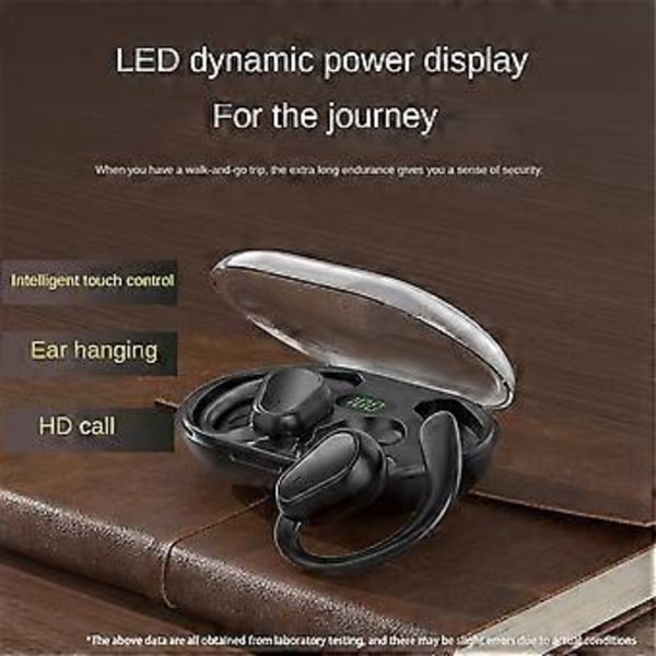 TWS Bluetooth 5.3 Headset Trådlösa Hörlurar Öronproppar Stereo Hörlurar Öronkrok