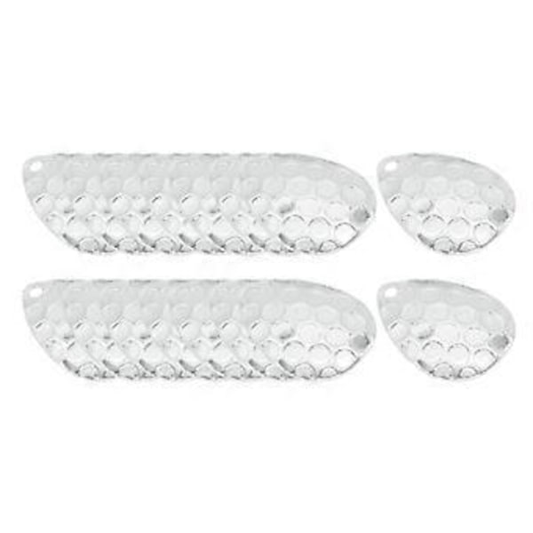 Fiskeskedar Spinner - Spinner Fiskespinnare Skedar för Betestillverkning Fiskeredskap DIY Fisketillbehör 20ST (SilverE) Silver E