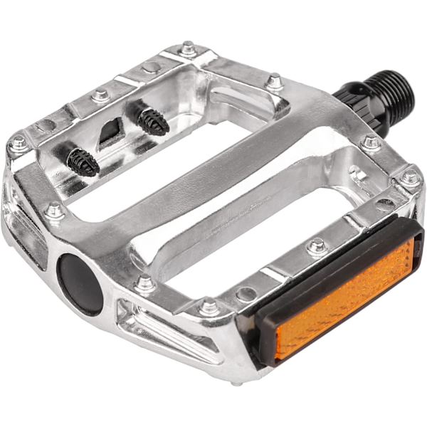 1 par aluminiumlegeringscykelpedaler med reflektor f
