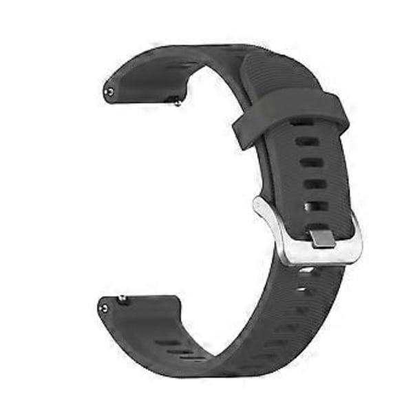 Silicone Udskiftningsrem til Garmin Forerunner 245 645 Music Dark gray