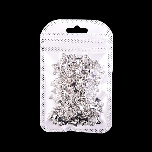 20 st extra charmiga 3D nagelkonstdesign nagelkonst fjäril kombinerad med strass DIY-dekoration