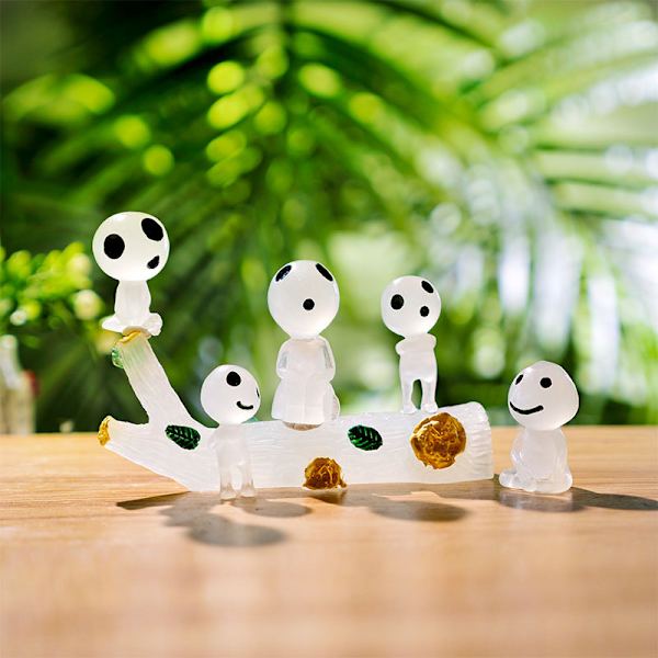 10 st Luminous Ghost Tree Elf Mini Garden, Kreativ Harts Halloween
