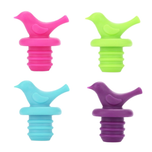 Wine bottle stopper, cute decorative silicone wine bottle stoppe