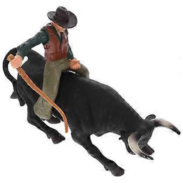 1 Setti Simulaatio Lännen Cowboy Härkä Malli Koriste Lasten Staattinen Matadori Lelu