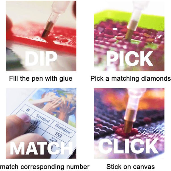 5D Diamantmaleri DIY Sett Snøhvit Hus, Vintertre Diamantbroderi