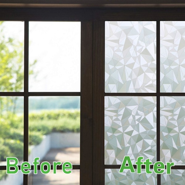 Non-Adhesive Window Film Stained Glass Window Film Static Froste