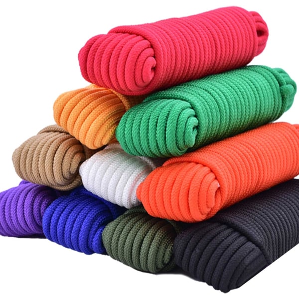 100m φ3 / 16 tum (5mm) nylon polyrep flagstång Polypropylen kappa