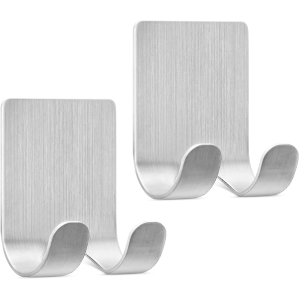 2x Rakhållare - Set med 2 självhäftande rakhållare 4,5 x 6,1 cm wit