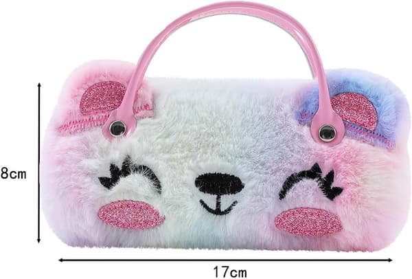 Liten Butterfly Bear Brilleetui for Barn, Hard Case Solbriller for