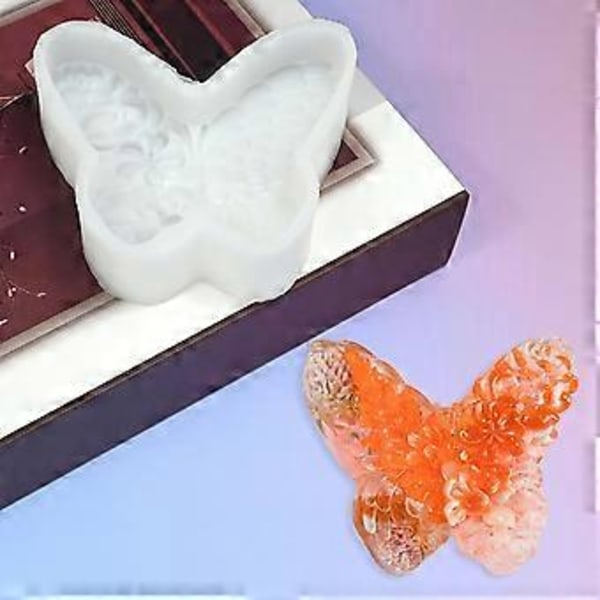 10 stk. Delikate lysstøbeforme DIY 3D silikoneform lys silikone håndværksforme til lysfremstilling pansies