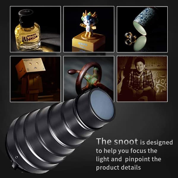 Aluminium Cone Kit til Fotografi Speedlite Strobe Flash