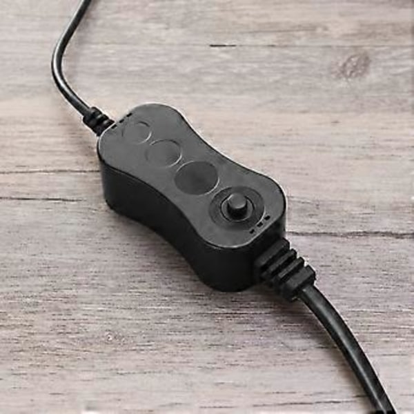 Super Slim LED Akvarielys Planter Vokser Belysning Kreativ Clip-on Lampe med EU Stik (Hvidt Lys)