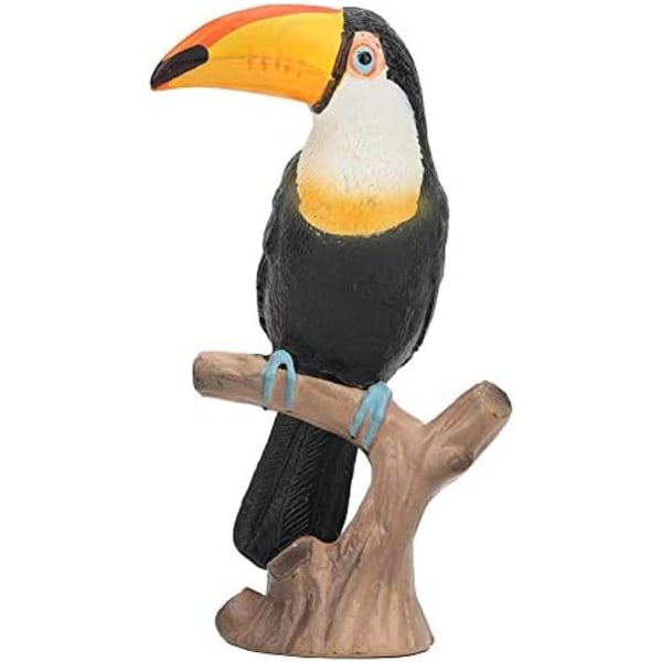 Fågelmodell Leksakssimulering Toucan Toy Samlardocka Miniatyr A