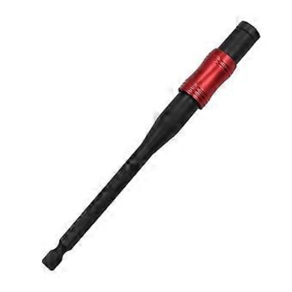 Snabbväxlingsborrförlängare Effektivt Elverktyg Skruvmejselbits Förlängningsstång med 45# Stålkonstruktion Svart Röd Black Red