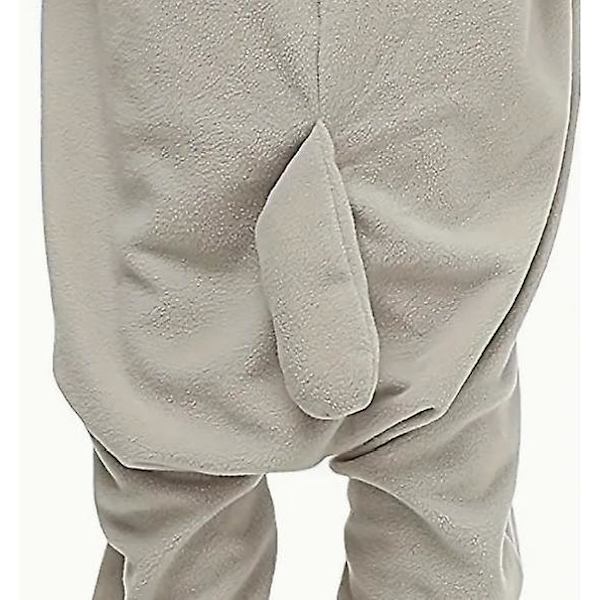 Yksivärinen pyjama - Halloween-aiheinen sarjakuvaeläin hupullinen nappi Yksivärinen pyjama, naisten kotiasu ja naisten pyjama.XL.
