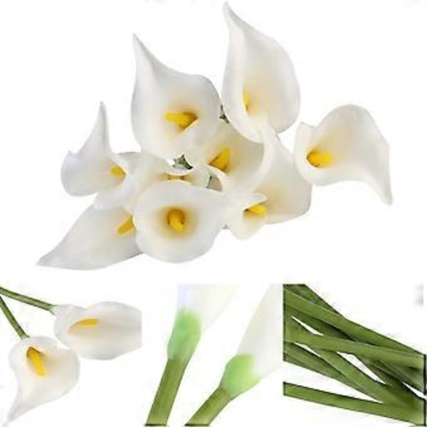 Mini Kunstige Blomster Kunstige Calla Lilje Blomster Brude Bryllupsbuketter Calla Lilje Kunstig Blomst