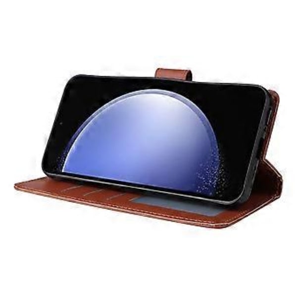 Til Samsung Galaxy S23 FE Etui Kort Slots PU Læder Flip Wallet Cover Style A
