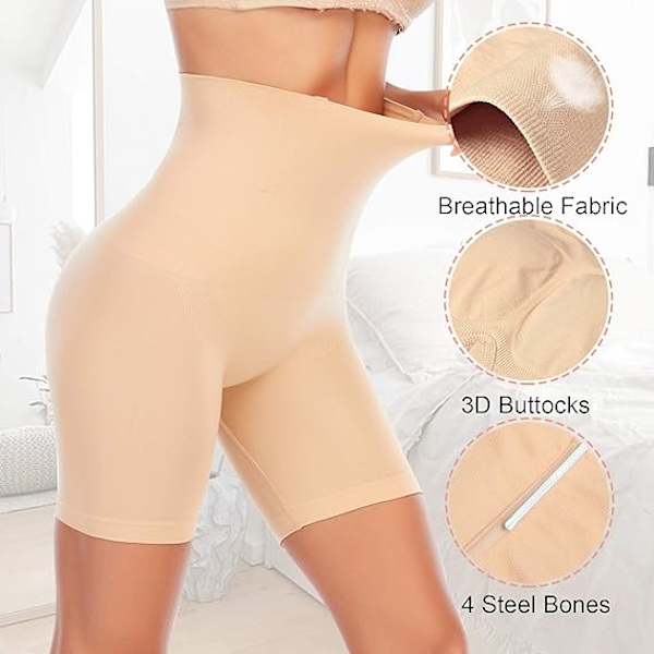 Tummy Control Shapewear Shorts för kvinnor med hög midja