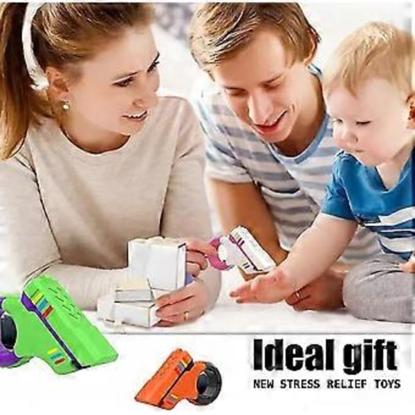 Fidget Slider, Fidget-lelut, 3D-tulostetut Fidget Slider -lelut Black and Orange