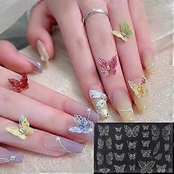 Vacker Nagelkonst Silikonform Blandade Designer Nagelkonstverktyg Skulpteringsform för Manikyr Professionell Nageltillbehör 9