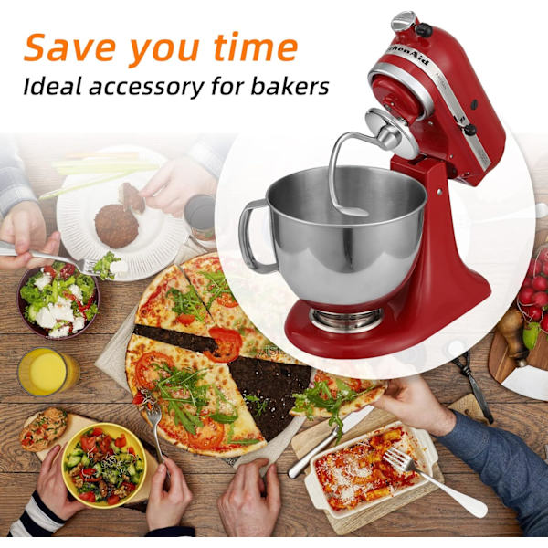 Rustfrit dej-krog i rustfrit stål til KitchenAid 4,5-5 kvart