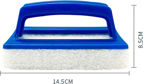 Blå - Sæt med 2 Svampebørster Vandlinjerensebørster Plast