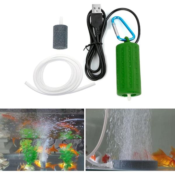 Mini bærbar akvarium USB luft pumpe USB oksygen pumpe USB energisparing