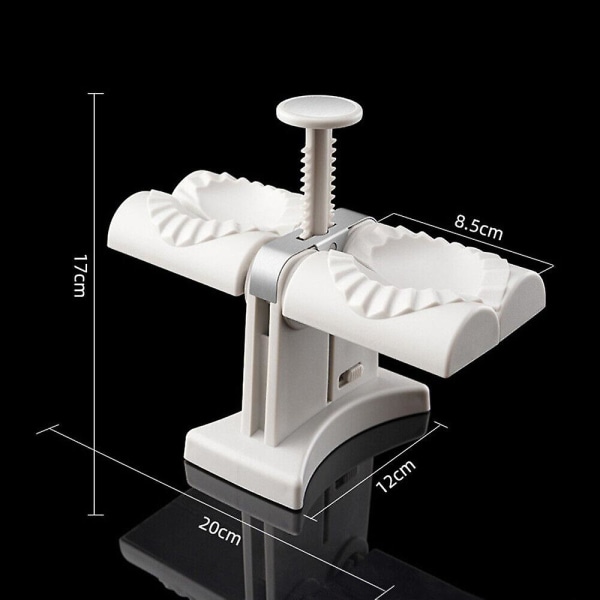 Husbordsdobbelt Hoved Automatisk Dumpling Maker Form Diy Tryk Pasty Maker Form