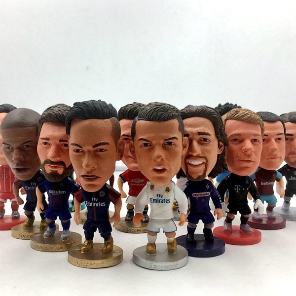 Fotbollsfans bobblehead Real Madrid Cairo Levan modell Frankrike Mbappe