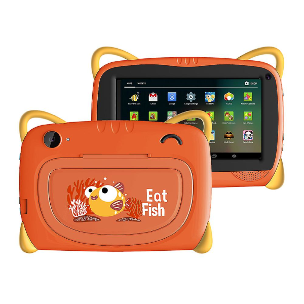Barns Early Education Tablet PC Android 11,7 tums Smart Touch-dator, Rk3326 Chip Education Learning Eye Protection