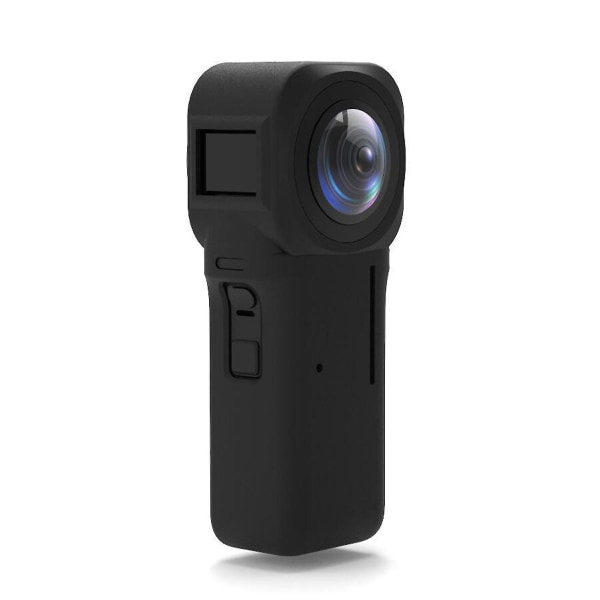 Case+ skärmskydd i härdat glas Mjuk panoramakameratillbehör för Insta360 One Rs kamera Black