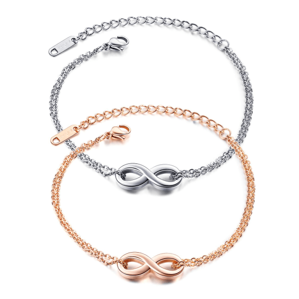 Bracelet With Infinity Symbol Rose Gold Bracelet For Women Elegant And Stylish Hand Jewelry rose gold