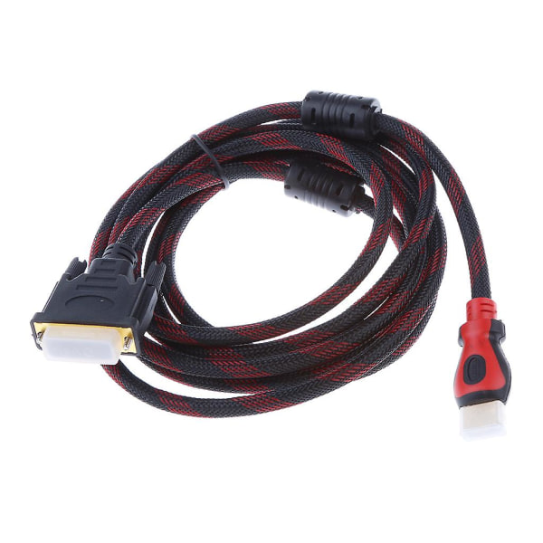 Hdmi till Dvi Kabel Adapter Hdmi Kabel 1080 För Lcd Dvd Hdtv Projektor PC 10ft