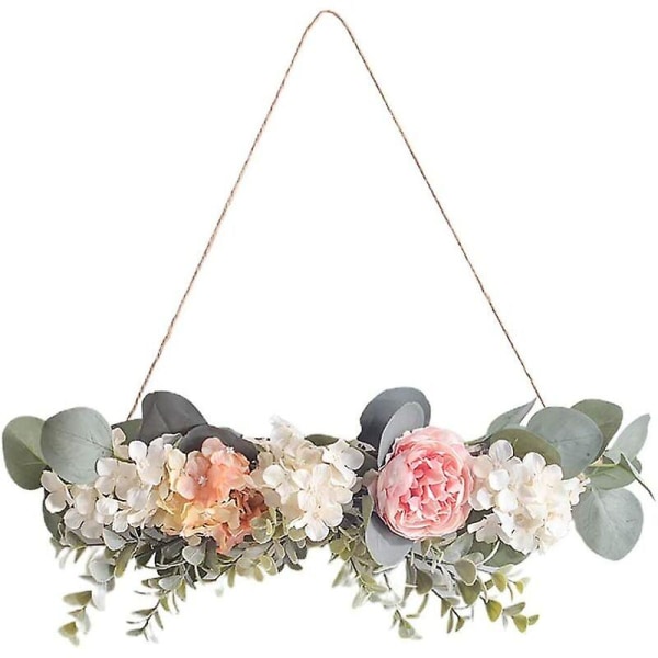 Artificial Flower Decoration Nordic Style Decorative Flower Wreath Wall