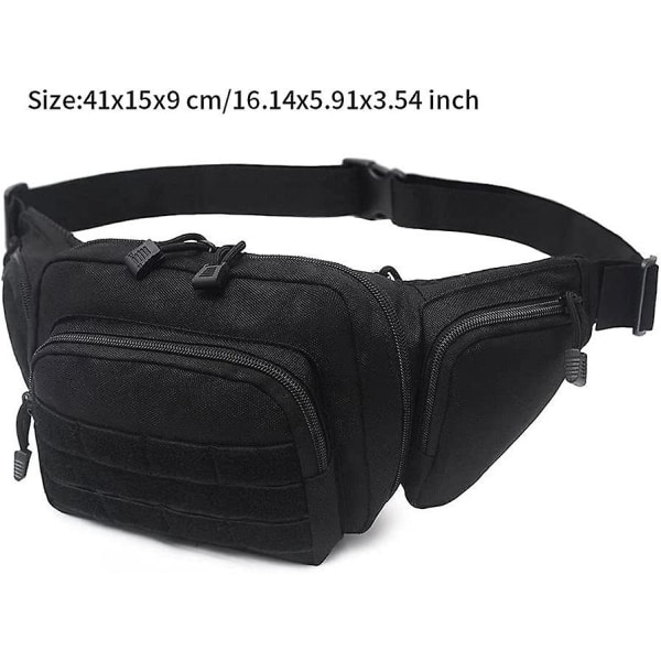 Tactical Waist Pack Väska påse Fanny Outdoors midjeväska Molle påsar Bum Medical Tactical bältespåse Nylon Multifunktionell Camping 1st