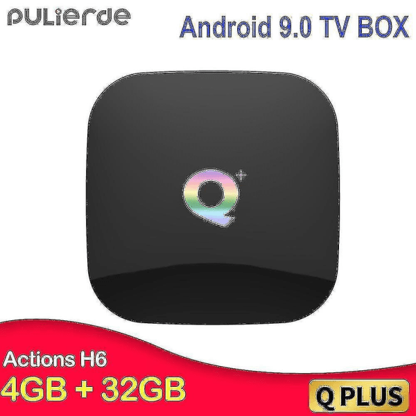 Pulierde Q Plus Android 9.0 Tv Box H6 Quad Core 4gb 32gb H2.65 4k 2.4ghz Wifi Set-top Box Media Pla