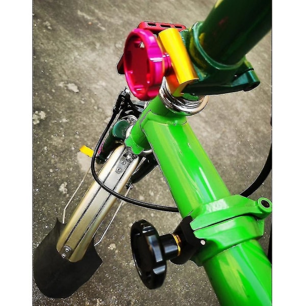 Alloy Faucet Folding Buckle Kompatibel Med Brompton Folding Sykkel, Svart