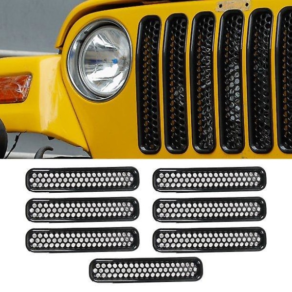 Gäller Wrangler Modified Car Grid Grille 07-17 Wrangler Modified Accessories 7 Packs
