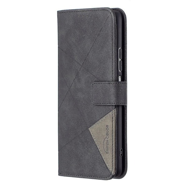 Kompatibel med Xiaomi Mi 11i Case, Premium Pu Leather Folio Cover Magnetic Black