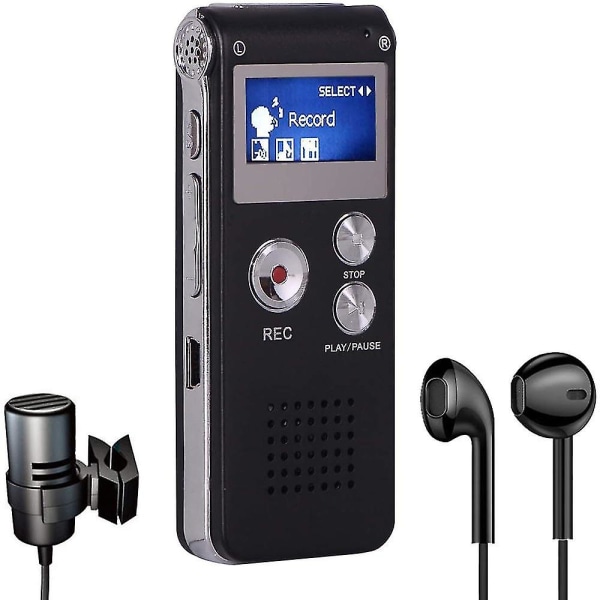 Digital röstinspelare Röstaktiverad röstinspelare med uppspelning USB Mp3-blixtinspelare Mini Bärbar röstinspelare Pq138
