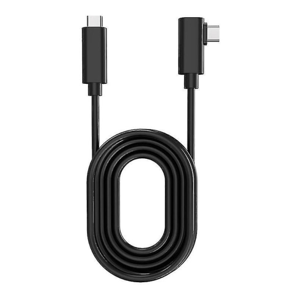 5m 90 graders USB C till typ C-kabel för Oculus Quest2 16.5ft Fasgear 5gbps 5a(100w) Pd Med E-markör Chip kompatibel för Oculus Quest Link(svart) 5m Bl